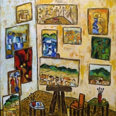 Luiz Bhitthencourt Artista Plástico. Pintura, Exposição, São Paulo, Galeria de Arte, Art Gallery, Museum, Obras de Arte, Colecionador de arte